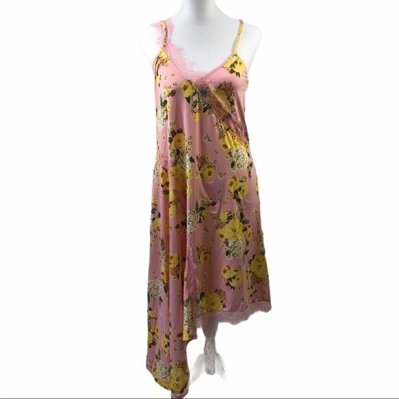 ASOS NWT Floral Print Lace Insert Slip Dress 10 T - Picture 1 of 11